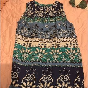 Blue and Green LOFT dress